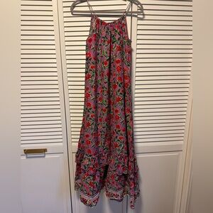 A Pea in the Pod Floral Dress with Ruffle Detail